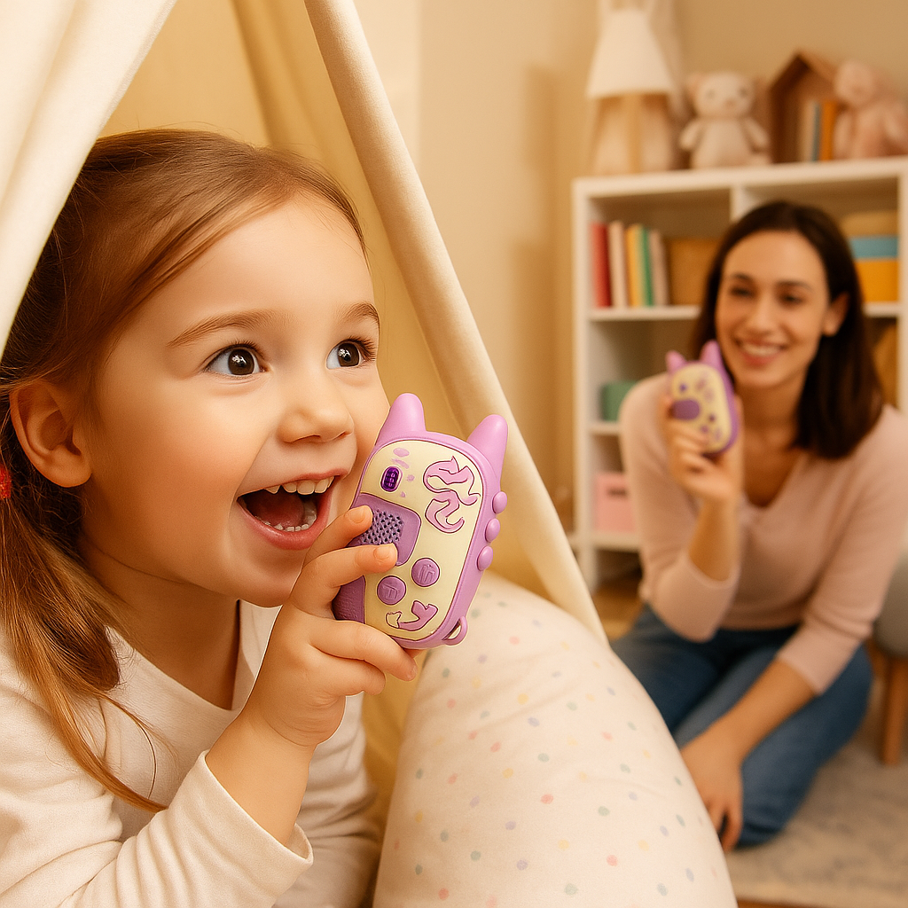 Talkie-Walkie Enfant Licorne – Pack de 2 Jouets Sans Fil Parent-Enfant | KidooWatch™