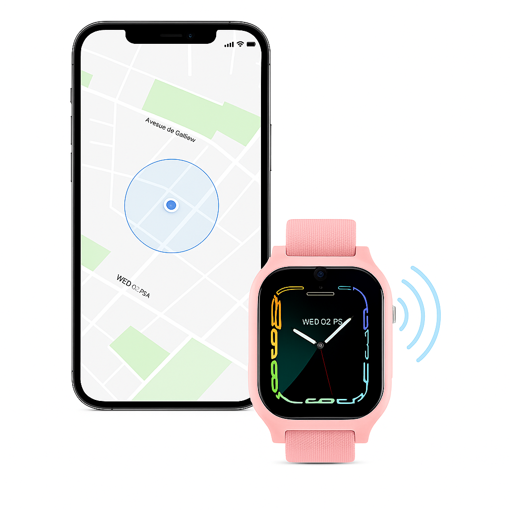 Montre connectée Fille 4G – GPS précis, appel vidéo & SOS | KidooWatch™