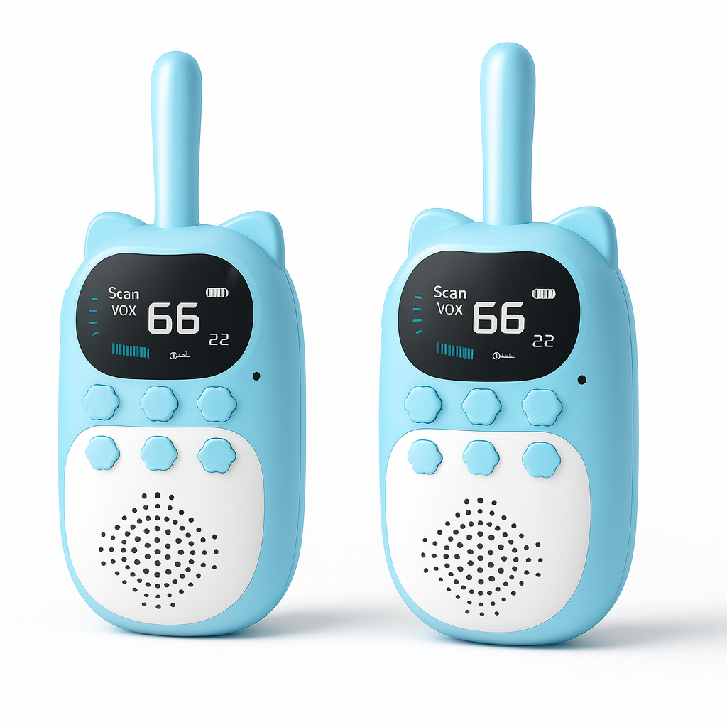 Talkie-Walkie Enfant Rechargeable – Portée 3 km, Jeu et Sécurité | KidooWatch™