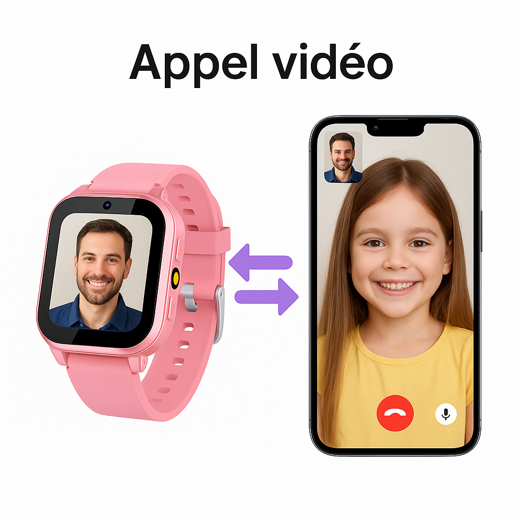 Montre Connectée Fille éducative – 30 jeux, Histoires & Lampe torche| KidooWatch™