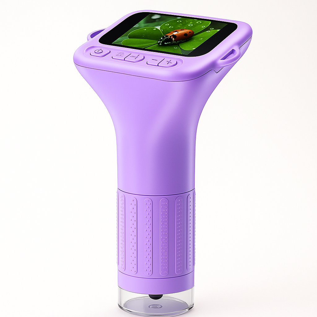 Microscope Fille 1000× – Écran IPS & Caméra HD