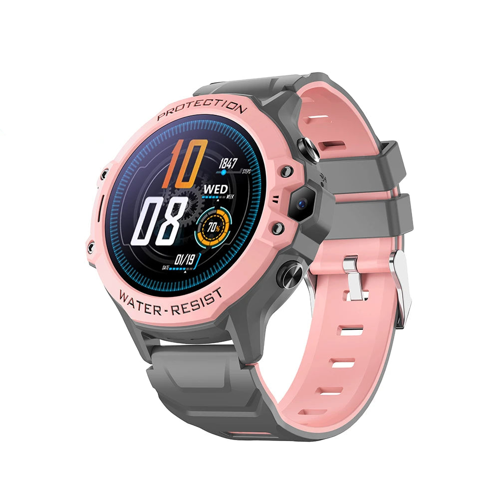 Montre Connectée Fille 4G ronde – GPS WiFi, appel vidéo & SOS | KidooWatch™