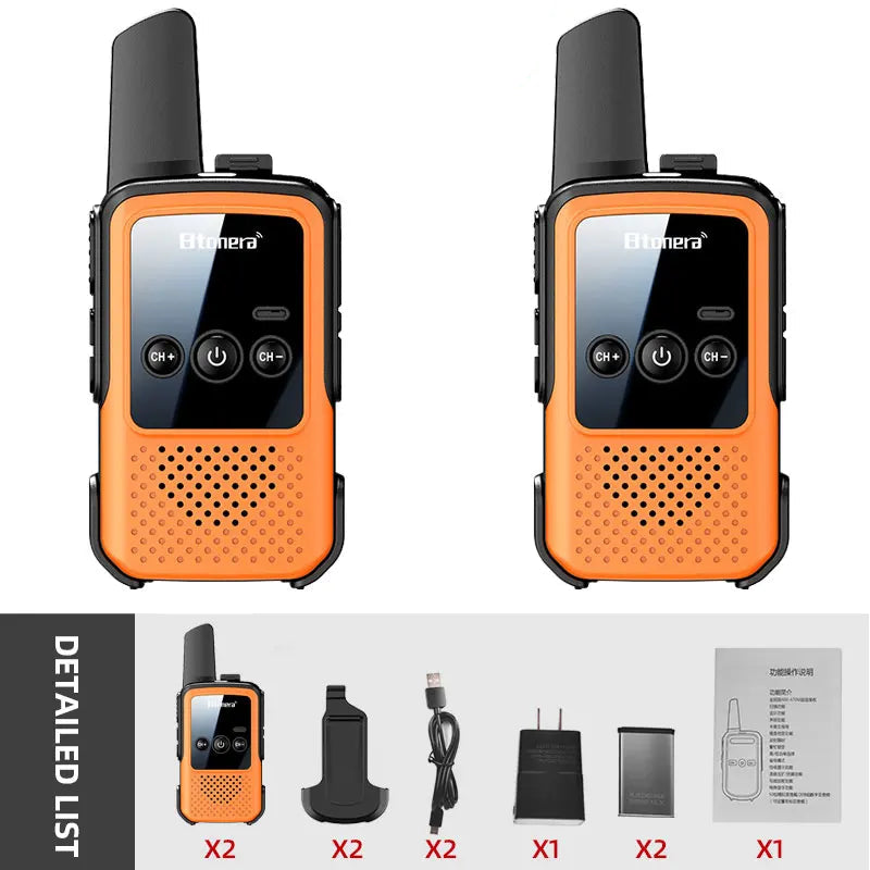 Talkie-Walkie Enfan 2000 mAh – Pack de 2 Rechargeables Longue Portée | KidooWatch™