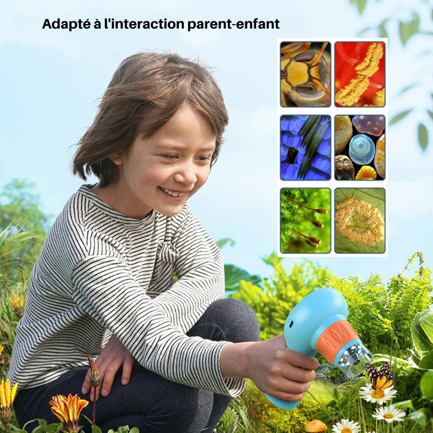 Microscope Portable Enfant – 2-en-1 Exploration & Découverte