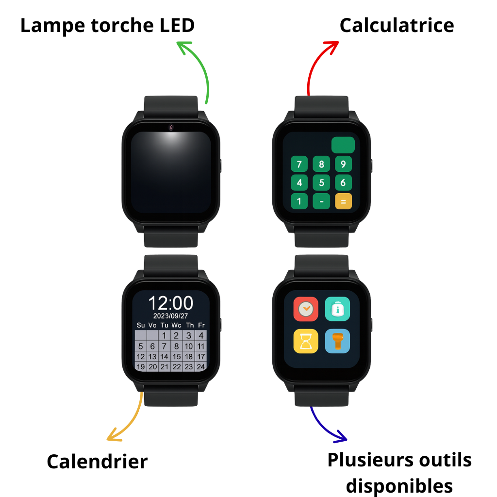Montre connectée ludique pour enfants - 4 à 7 ans | KidooWatch™