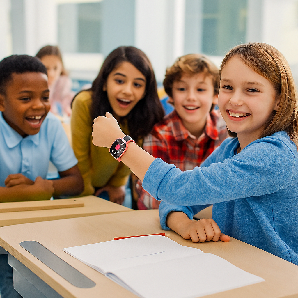 Montre Connectée Fille 4G Avec Boîtier En  Alliage – GPS , appel vidéo | KidooWatch™