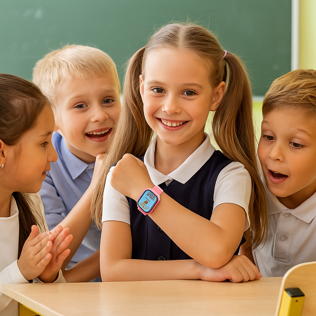Montre connectée ludique Enfant Rose  - 4 à 7 ans | KidooWatch™