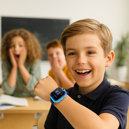 Montre Connectée Garçon 4 À 7 ans – SOS, GPS, Appels | KidooWatch™