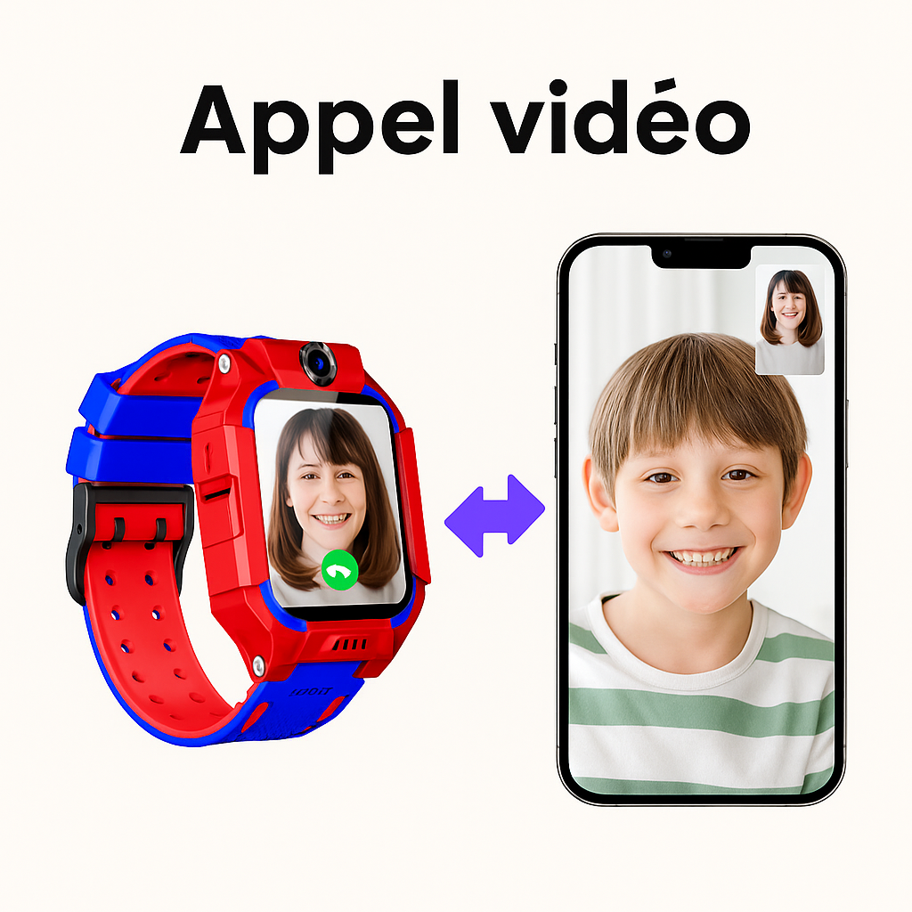 Montre connectée enfant ludique – SOS, appel vidéo | KidooWatch™
