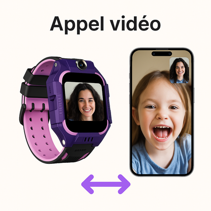 Montre connectée Fille ludique – SOS, appel vidéo | KidooWatch™