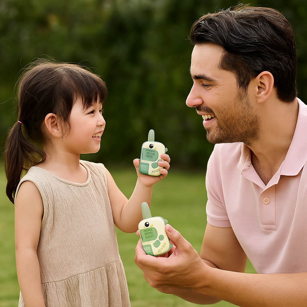 Talkie-Walkie Enfant Dinosaure – Pack de 2 Jouets Sans Fil Parent-Enfant | KidooWatch™