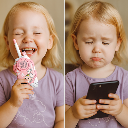 Talkie-Walkie Enfant Lapin – Pack de 2 Jouets Sans Fil Ludiques | KidooWatch™