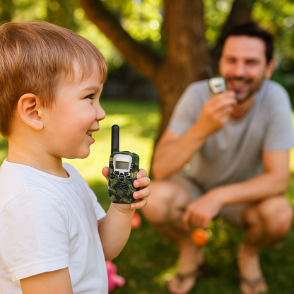 Talkie-Walkie Enfant Camouflage – Pack de 2 Longue Portée  | KidooWatch™