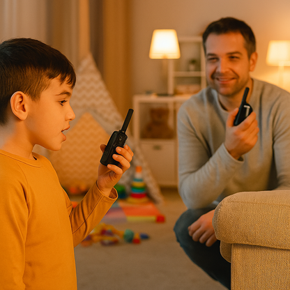 Talkie-Walkie Enfan 2000 mAh – Pack de 2 Rechargeables Longue Portée | KidooWatch™