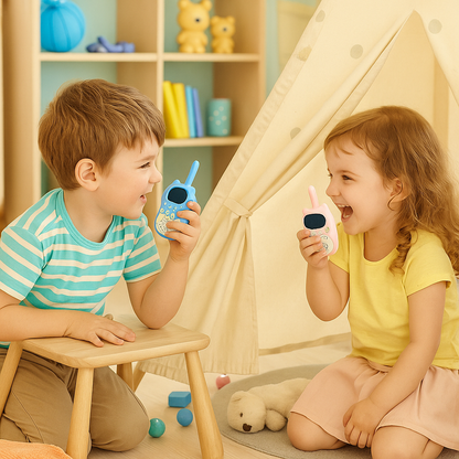 Talkie-Walkie Enfant 1000 mAh – Pack de 2 Rechargeables LCD 5km | KidooWatch™