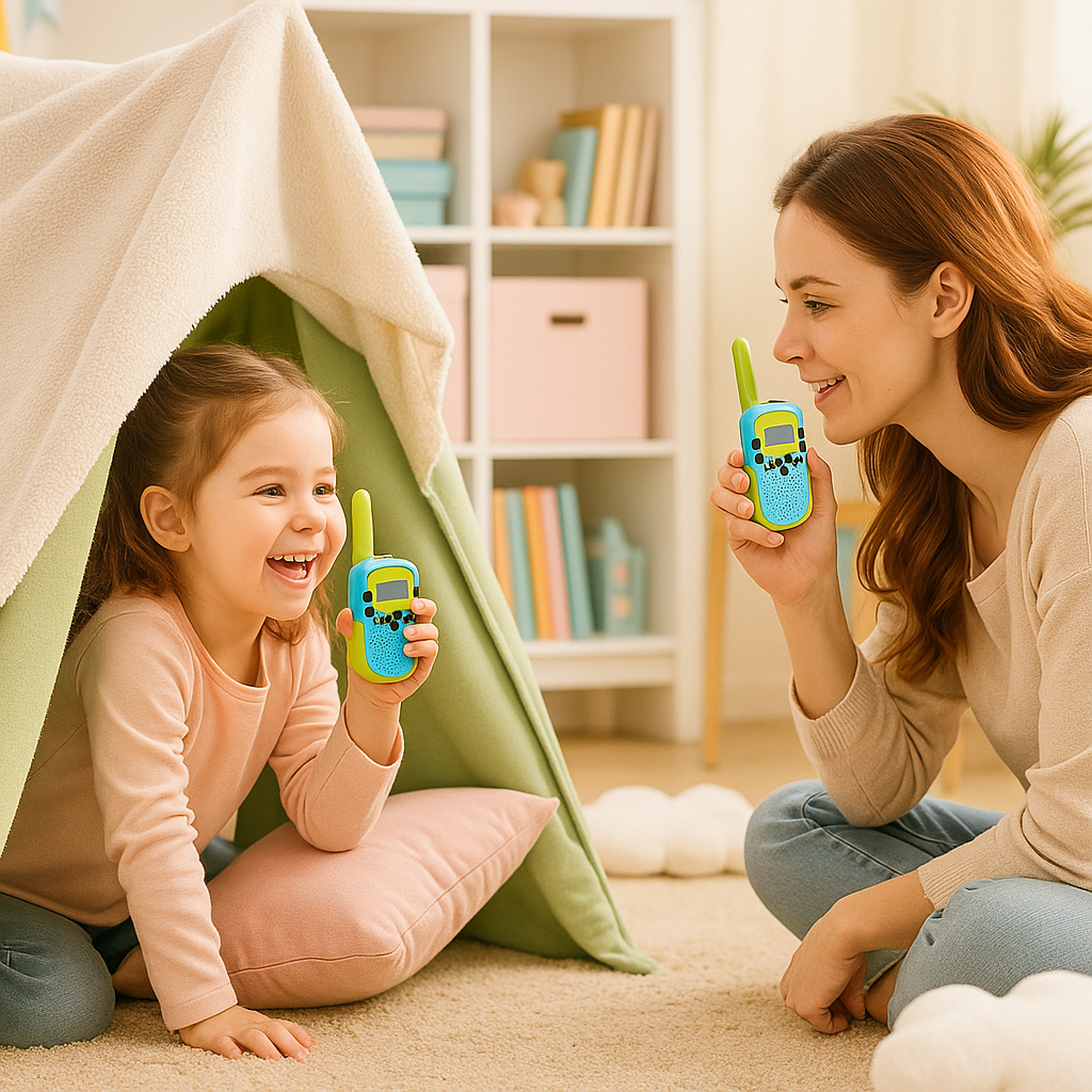 Talkie-Walkie Enfant – Pack de 2 Longue Portée avec Lampe Torche | KidooWatch™