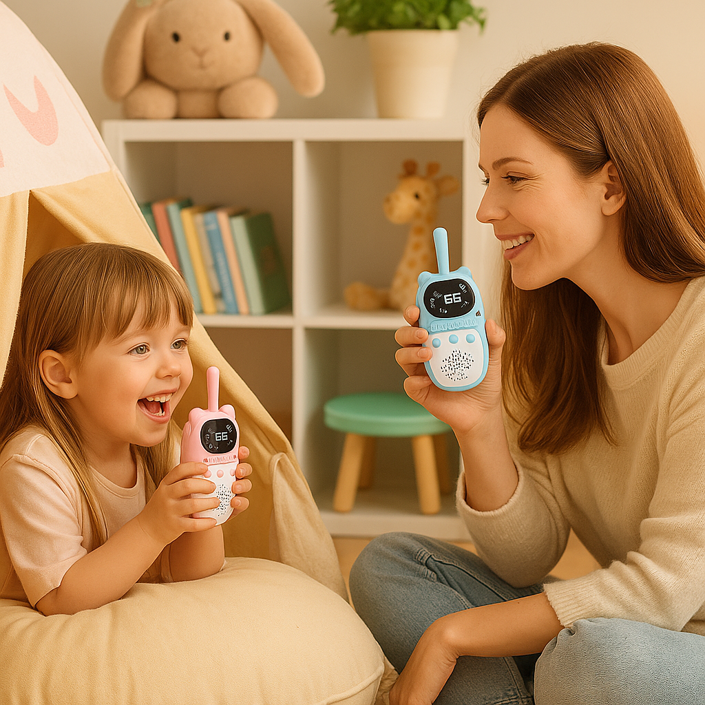 Talkie-Walkie Enfant 1000 mAh – Pack de 2 Rechargeables LCD 5km | KidooWatch™