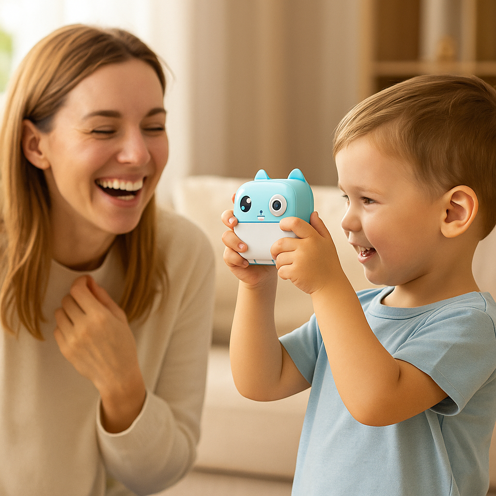 Appareil Photo Instantané Enfant –  Jeux & Audio +  carte mémoire 32 Go