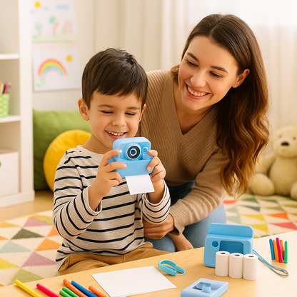 Appareil Photo Instantané Fille 1080P éducative + carte mémoire 32 Go