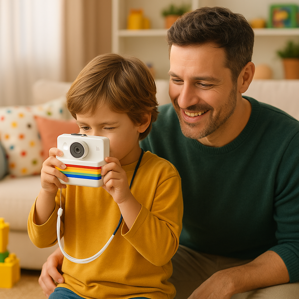 Appareil Photo Instantané Enfant Full HD– Rotatif 180° & 1500 mAh