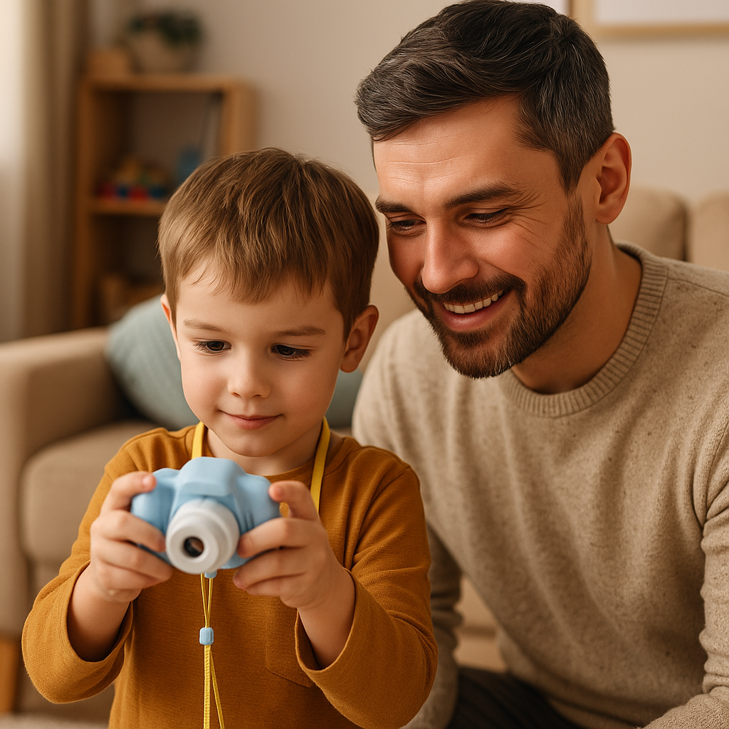 Appareil Photo Enfant 1080P Rechargeable + carte mémoire 32 Go