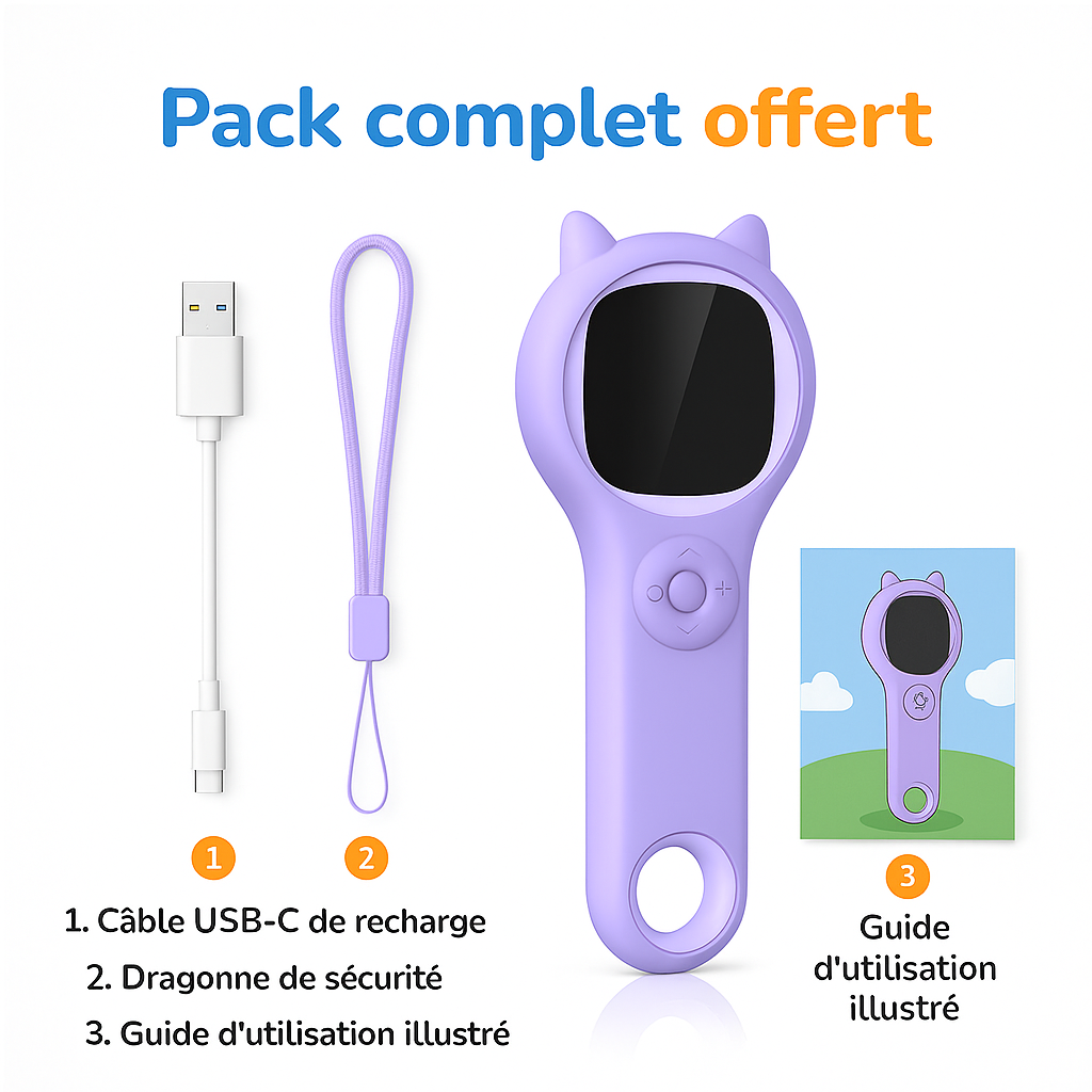 Mini Microscope Fille 500× – Portable & Éducatif