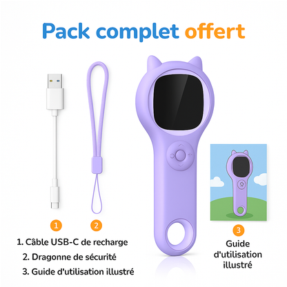 Mini Microscope Fille 500× – Portable & Éducatif