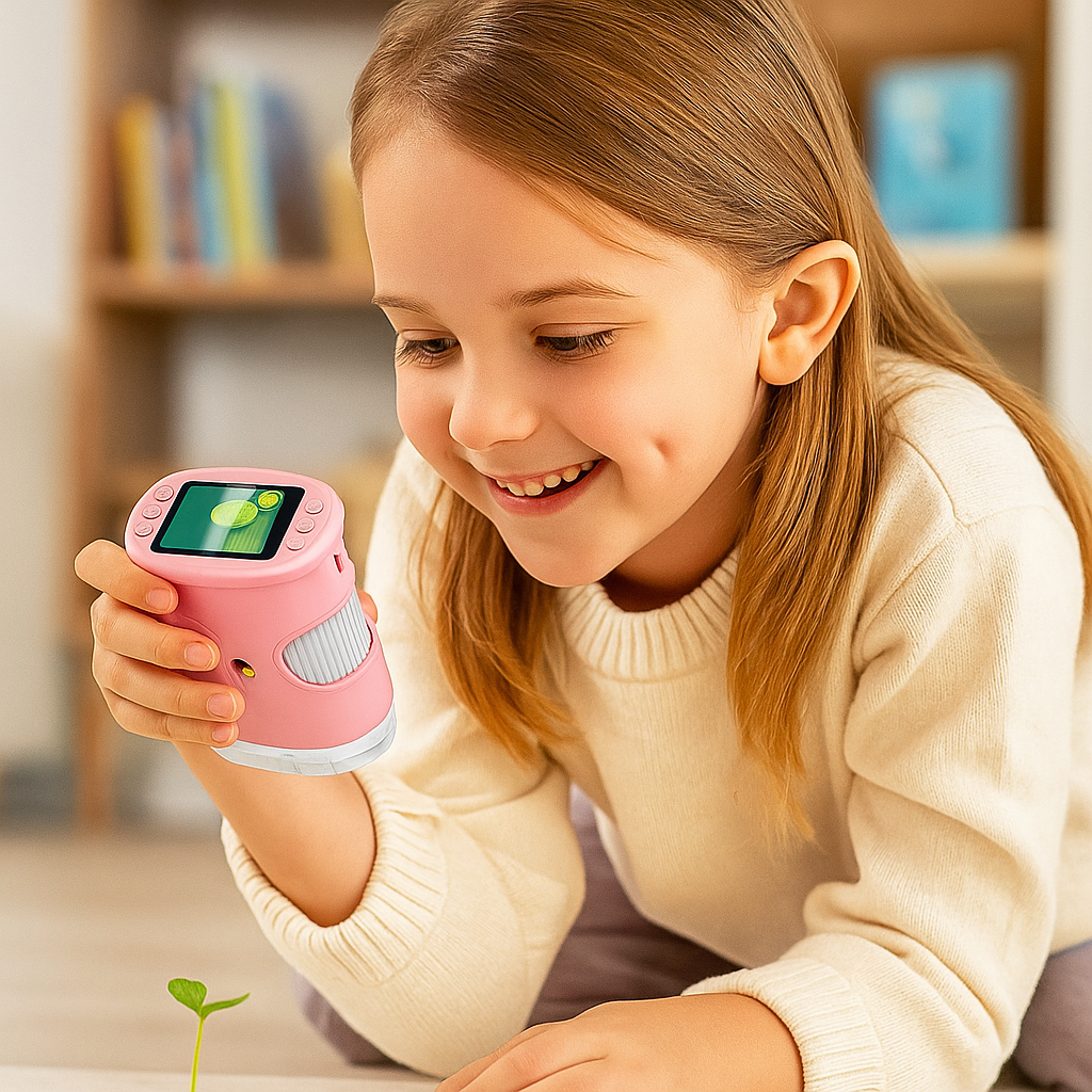 Microscope Portable Fille 1000× –  Photo/Vidéo