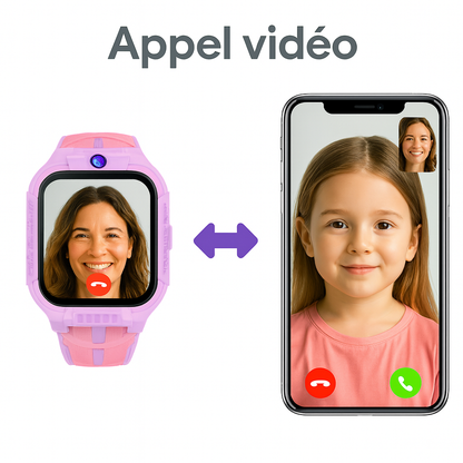 Montre Connectée Fille 5G Amovible – GPS, appel vidéo | KidooWatch™