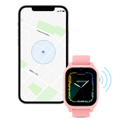 Montre connectée Fille 4G  – GPS précis, appel vidéo & SOS | KidooWatch™