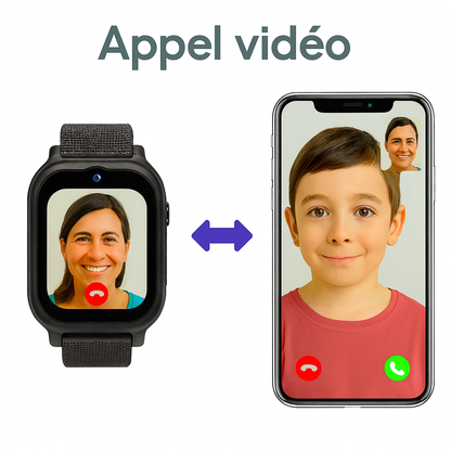 Montre connectée Enfant 4G  – GPS précis, appel vidéo & SOS | KidooWatch™