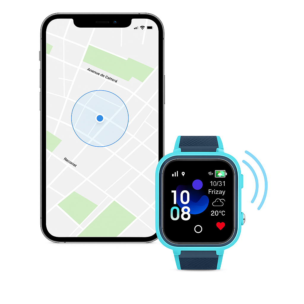 Montre Connectée Enfant  LT21 Avec Boîtier En  Alliage – GPS , appel vidéo | KidooWatch™