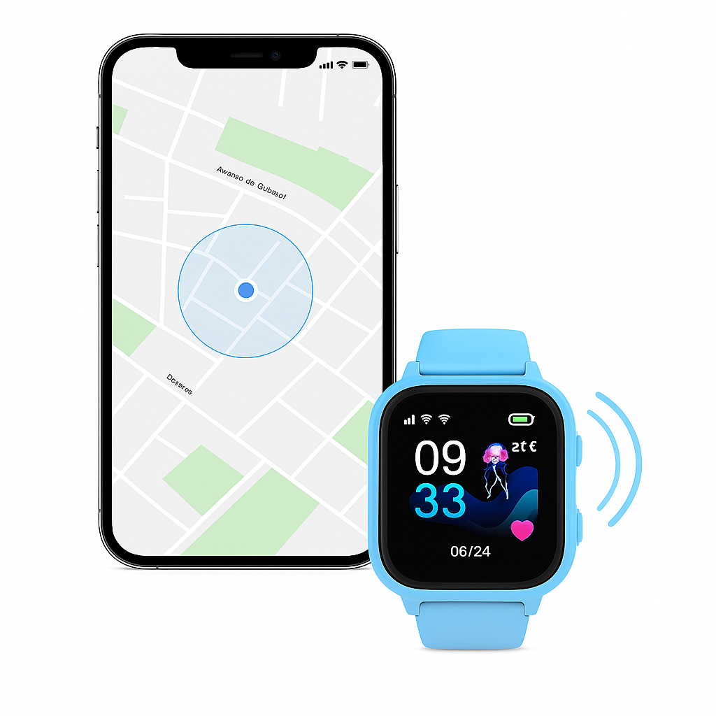 Montre Connectée Enfant 5G Bleu  – GPS, SOS & Appel vidéo | KidooWatch™