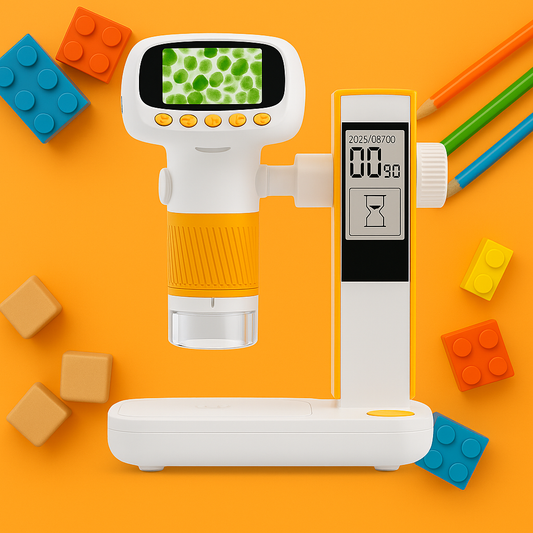 Microscope Enfant 1000× – Avec Réveil & Photo/Vidéo