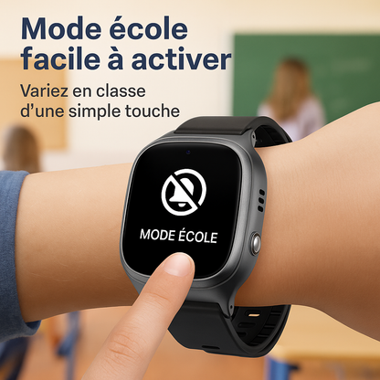 Montre connectée enfant 2G avec SOS & Mode école | KidooWatch™