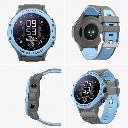 Montre Connectée Enfant 4G ronde – GPS WiFi, appel vidéo & SOS | KidooWatch™