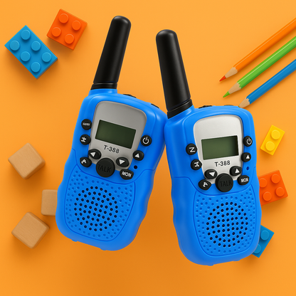 Talkie-Walkie Enfant Mini 3 km – Pack de 2 Jouets Interactifs | KidooWatch™