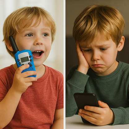 Talkie-Walkie Enfant Mini 3 km – Pack de 2 Jouets Interactifs | KidooWatch™