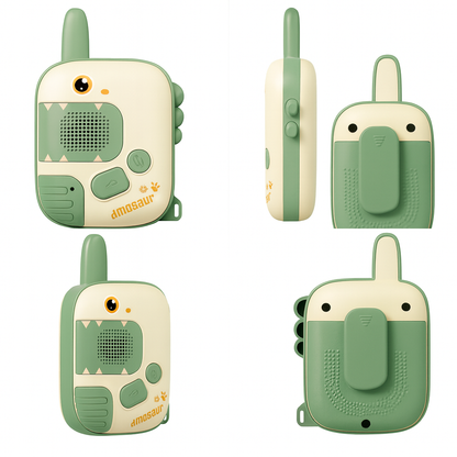 Talkie-Walkie Enfant Dinosaure – Pack de 2 Jouets Sans Fil Parent-Enfant | KidooWatch™