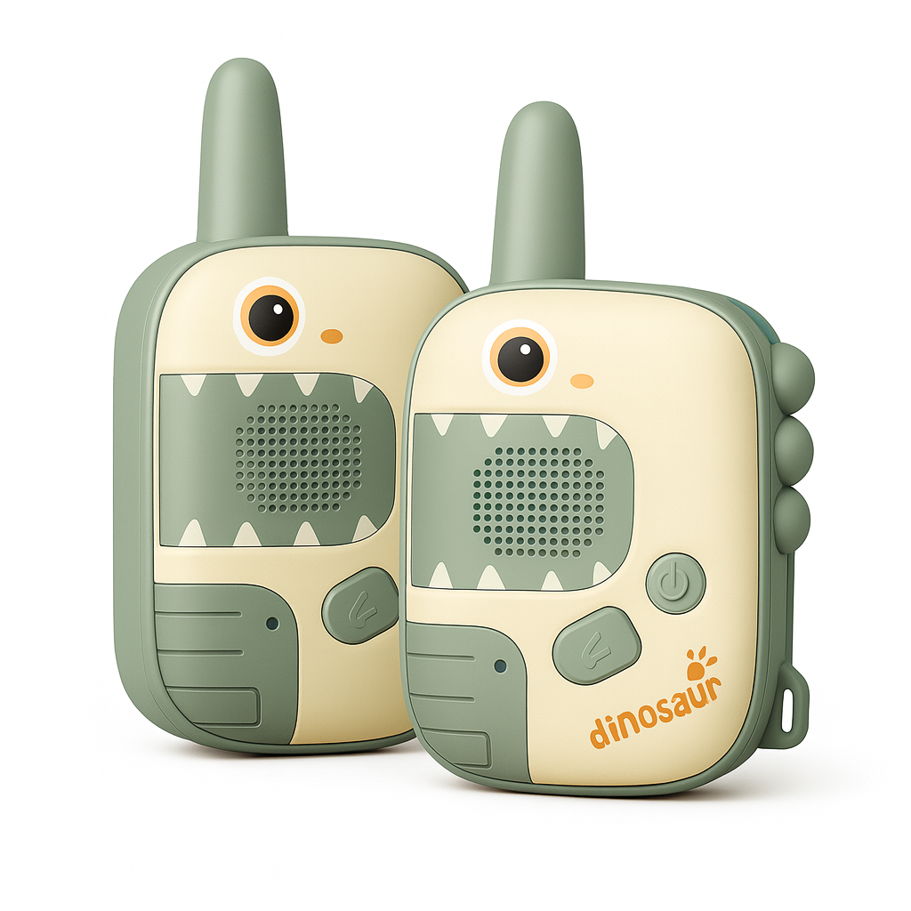 Talkie-Walkie Enfant Dinosaure – Pack de 2 Jouets Sans Fil Parent-Enfant | KidooWatch™