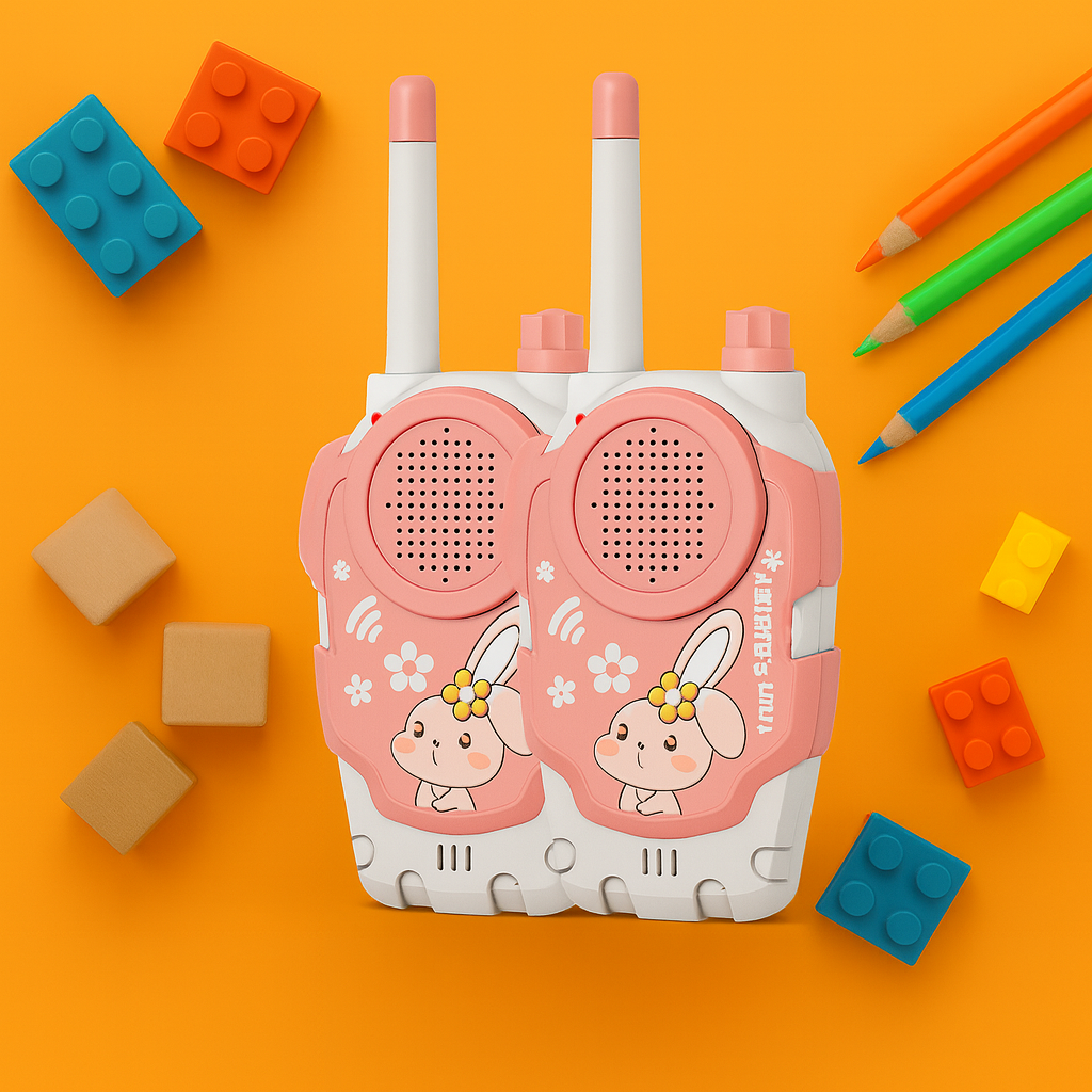 Talkie-Walkie Enfant Lapin – Pack de 2 Jouets Sans Fil Ludiques | KidooWatch™