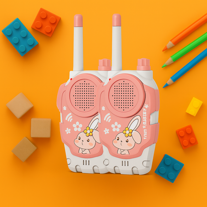 Talkie-Walkie Enfant Lapin – Pack de 2 Jouets Sans Fil Ludiques | KidooWatch™