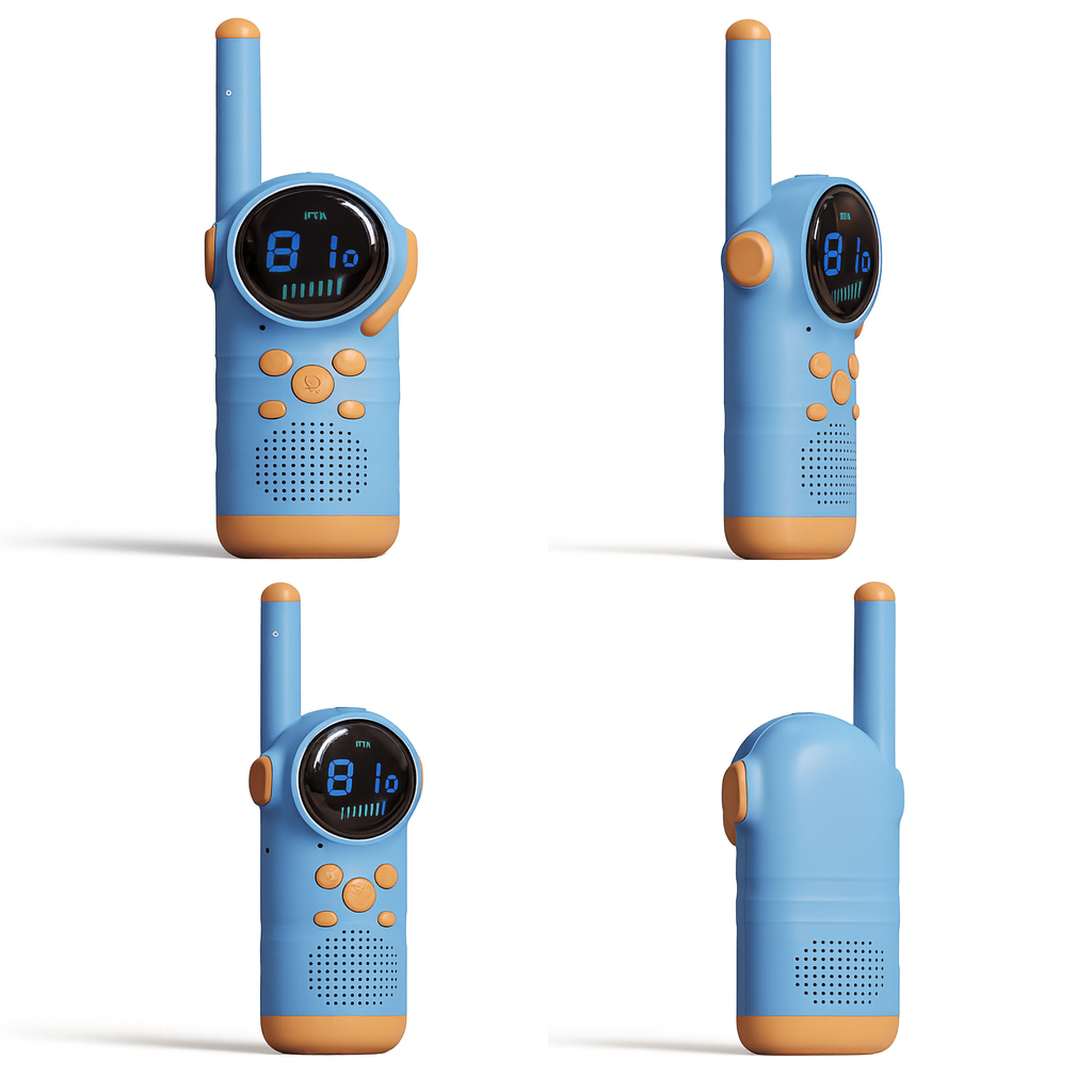 Talkie-Walkie Enfant Rechargeable LCD – Pack de 2 avec Lampe Torche | KidooWatch™