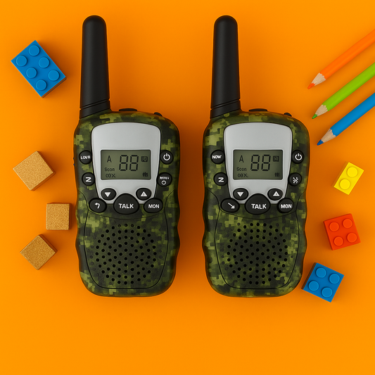 Talkie-Walkie Enfant Camouflage – Pack de 2 Longue Portée  | KidooWatch™