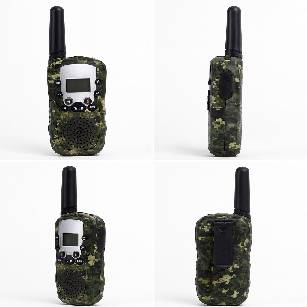 Talkie-Walkie Enfant Camouflage – Pack de 2 Longue Portée  | KidooWatch™