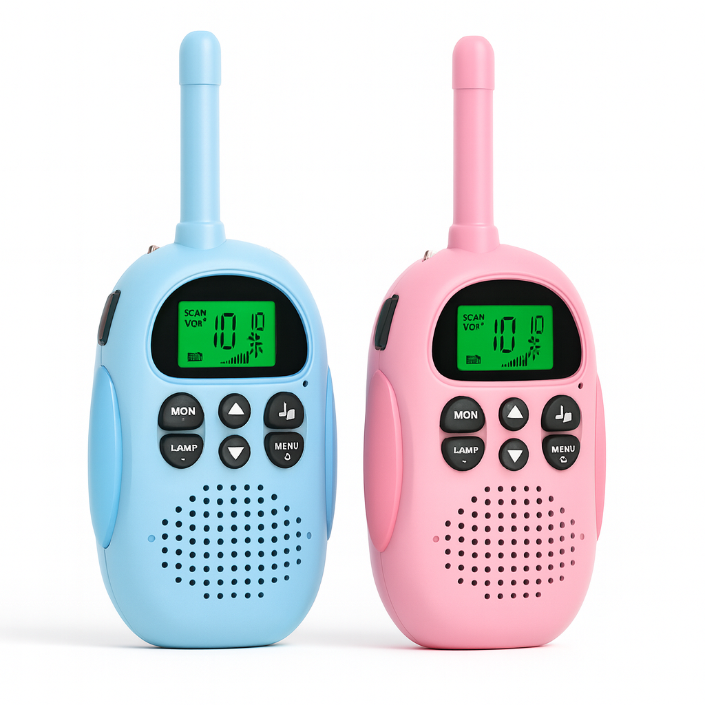 Talkie-Walkie Enfant Rechargeable 3km – Pack de 2 avec Lampe Torche | KidooWatch™