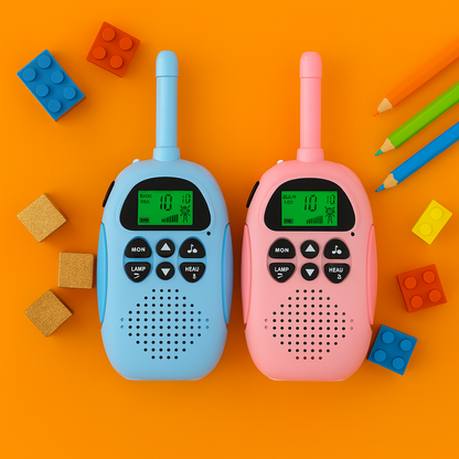 Talkie-Walkie Enfant 1000 mAh – Pack de 2 Rechargeables LCD 5km | KidooWatch™