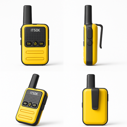 Mini  Talkie-Walkie Enfant – Pack de 2 Rechargeables 5km | KidooWatch™