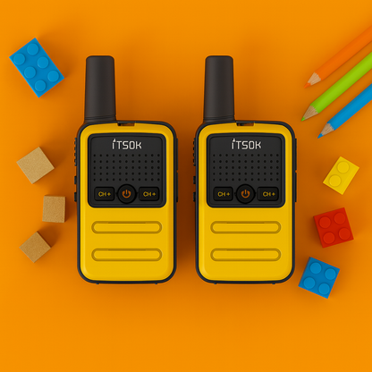 Mini  Talkie-Walkie Enfant – Pack de 2 Rechargeables 5km | KidooWatch™