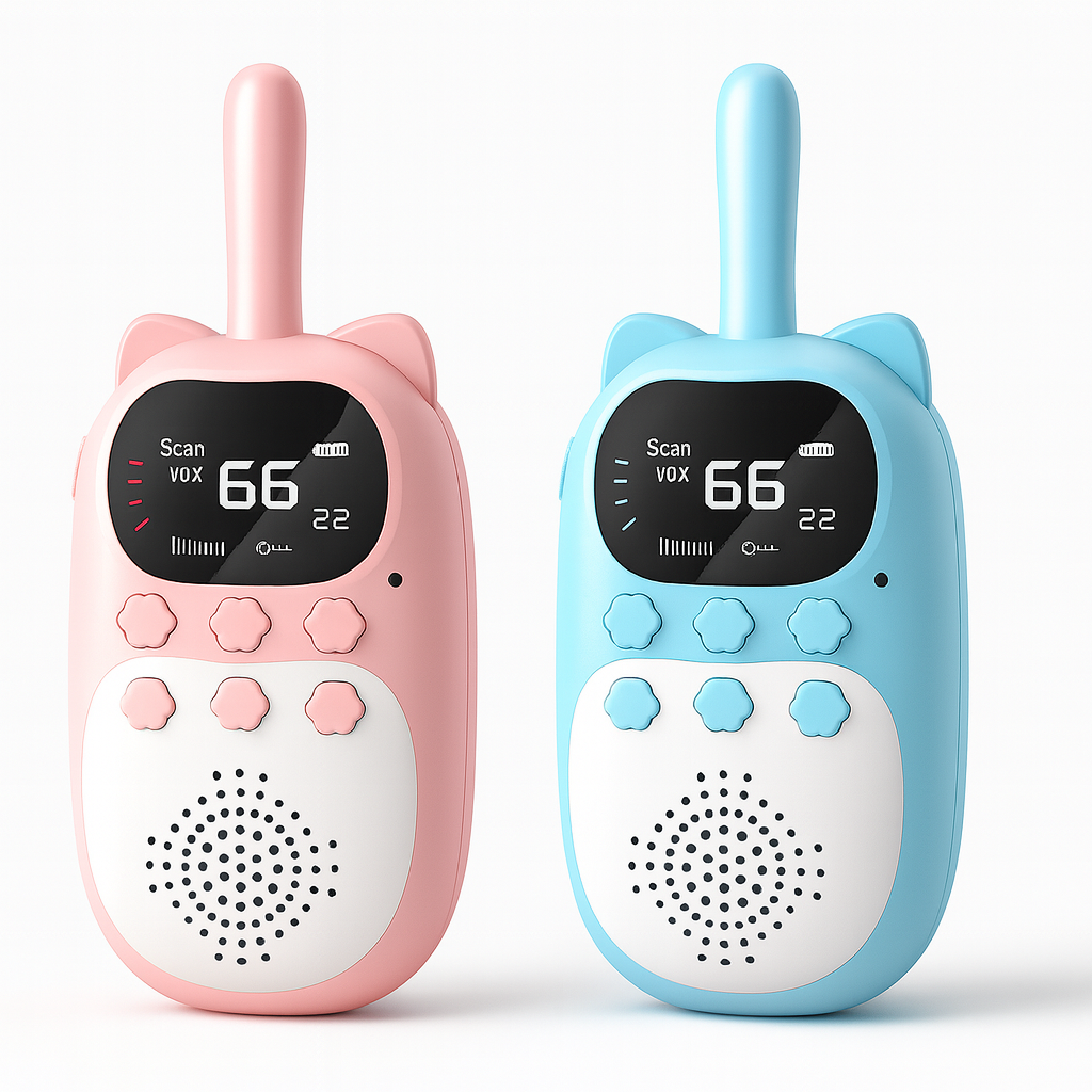 Talkie-Walkie Enfant 1000 mAh – Pack de 2 Rechargeables LCD 5km | KidooWatch™